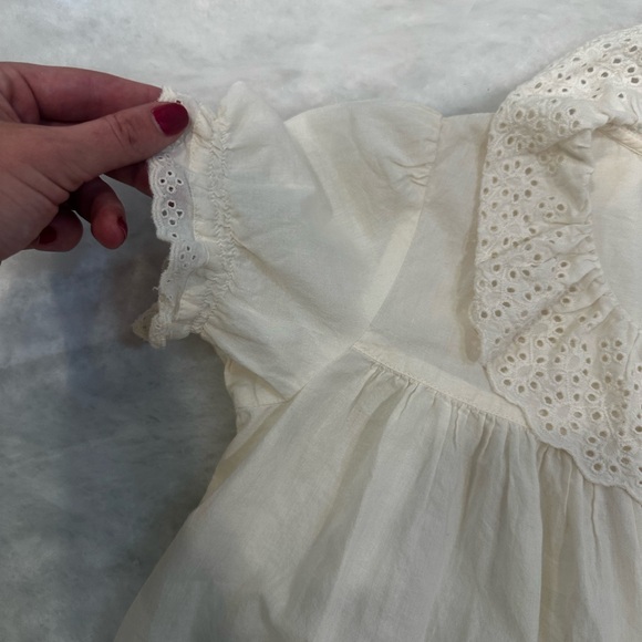 April Cornell Cream Nightgown with Lace Details - Picture 3 of 4